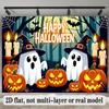 Party Backdrop Halloween Flat Banners Spooky Ghosts Pumpkins Celebrations Wedding Enthusiasts Photo Booth Decor Front Door Decor