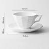Simplicity Stone Patterned Ceramic Mug and Dish Set Creative Office Latte Coffee Mug Milk Mug Household Water Cup Tea Cup