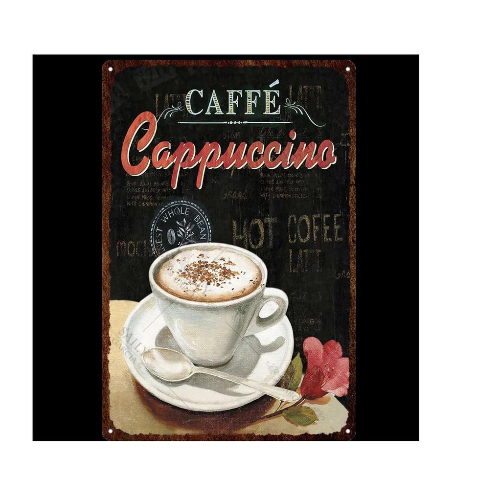 Vintage Chokladaffisch Godis Metallskylt Reklam Vägg Bar Hem Konst Kök Butik Retro Dekor Metall Väggmålning Dekoration