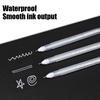 3/5Pcs White Gel Pen 0.8mm Highlight Marker Pen Black Cardboard Manga Painting Pen Art Sketch Drawing Stationery
