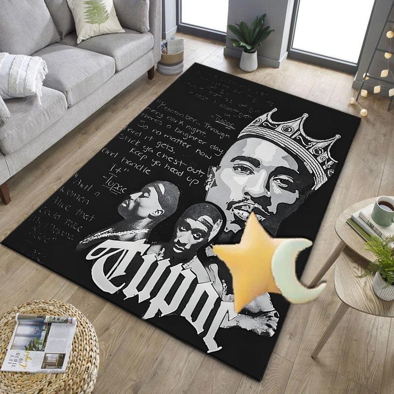 Rap Legend In Blue Office Rug Chair Mat, Game Carpet, Suitable for Front Door, Bedroom, Living Room, Desk, Holiday Gift
