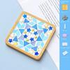 Square Round DIY Mosaic Cup Mat Mosaic Glass Bamboo Pad NEW Handmade Coaster  Toys