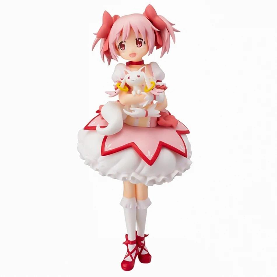 -18cm Madoka Kaname Action Figure (Standing Version) Brand New Anime Statue for Collection  Display Perfect Birthday Gift