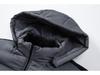 Men's Hooded Cotton Padded Jacket - Stand Collar, Patchwork, Warm Winter Casual Sport Jacket