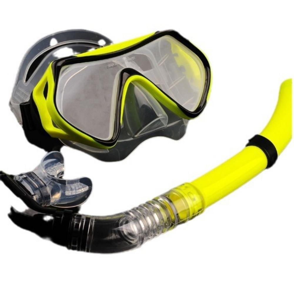 Snorkeling equipment Diving Sanbao, full dry snorkel silicone myopia diving goggles