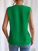 Summer 2025 Multi-layer V-neck Solid Color Women's Vest Top