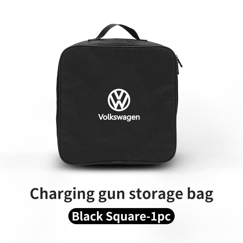 Car Charging Gun Bag Oxford Cloth Gun Cables Storage Box Auto Accessories For Volkswagen VW Scirocco Jetta Polo Tiguan Sharan zk4