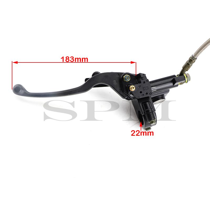 Front/Rear Disc Brake Master Cylinder Hydraulic Caliper Assembly for 50cc 70cc 90cc 110cc 125cc ATV Buggy Quad Bike Accessories