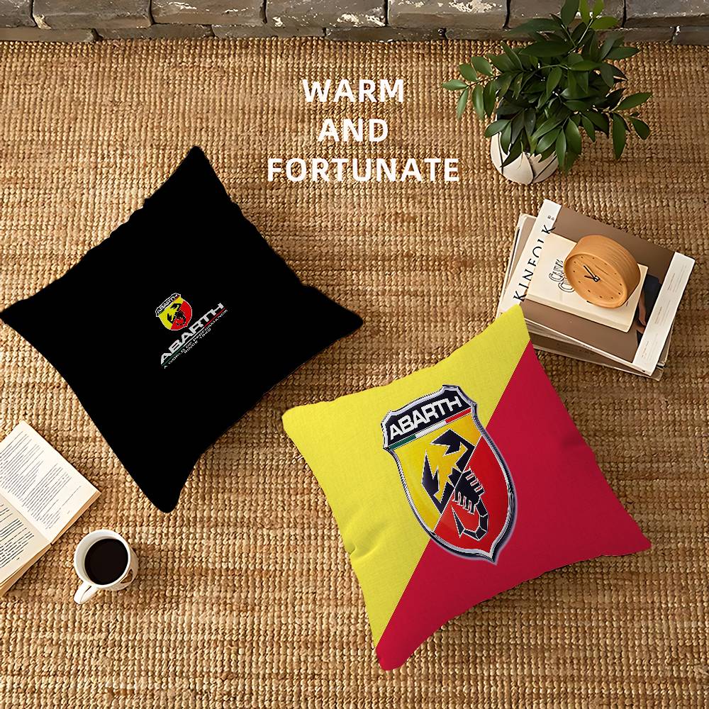 Jmg Clothing Unisex A-Abarth Cushion Cover Car Throw Pillow Case For Sofa Car Christmas Gift 40X40cm 45X45cm