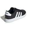 adidas Grand Court 2.0 J Black White Kids Sneakers Core-Black Cloud-White GW6503