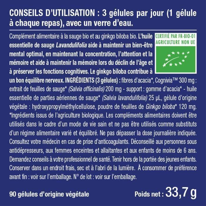 Ginkgo bio focus – mémoire &amp; concentrationnutrimea