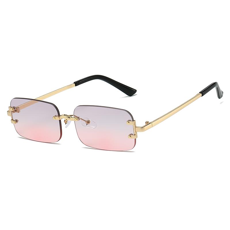 Retro Rimless Sunglasses Women Fashion Brand Sun Glasses Men Vintage Luxury Driving Sunglasses Outdoor Lady UV400 Eyewear