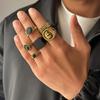6 Pcs for Set Retro Rings for Men Luxury Geometric Unisex Personalized Fashion Party Decoration  The Best Gift