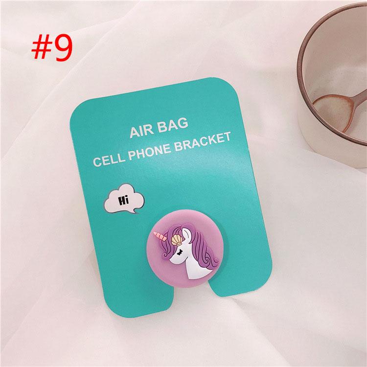 Supporto per telefono cellulare Adesivo per telefono Staffa per montaggio su telefono Supporto per dito Accessori per telefoni carini per cartoni animati