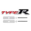 3D kov Typ S Typ R Přední mřížka auta Zadní zavazadlový znak Nálepka s odznakem Obtisky pro Civic Typy Typ CRV HRV Accord Fit