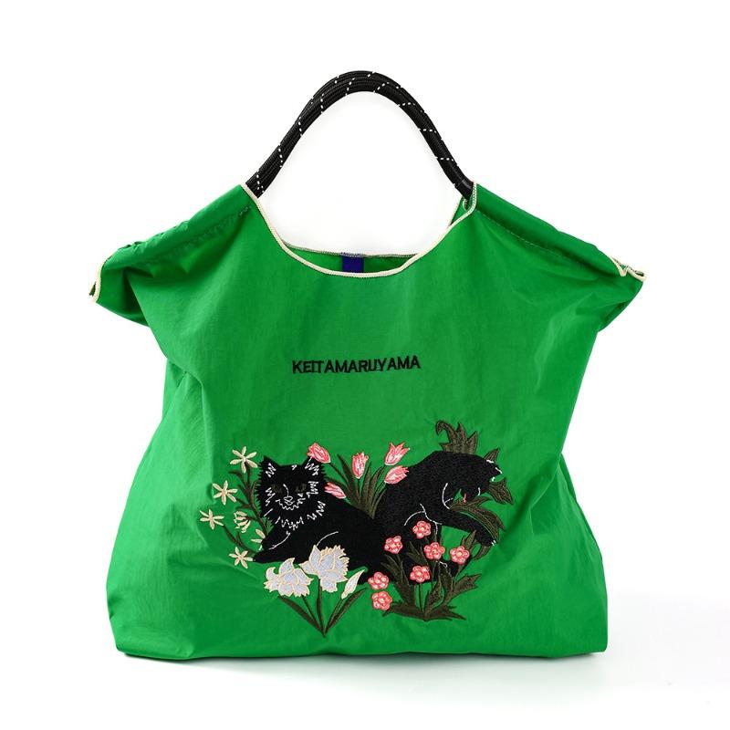 Nylon handbag bag new embroidered large capacity ball chain shoulder tide messenger tote bag