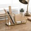 Golden Edge Business Card Box Elegant Display Stand Office Tools Name Card Holder  Home