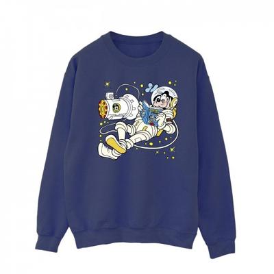 Goofy Reading In Space Herren-Sweatshirt