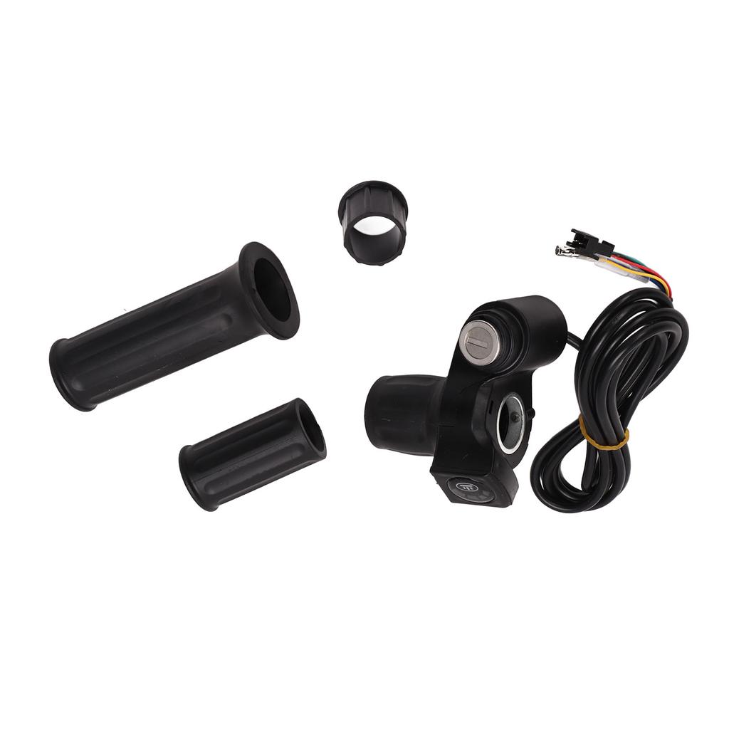 Electric Bike Throttle Grip 4 Lights Half Lock E Scooter Speed Twist Throttle Grips for Electric Bike Accessories 48V