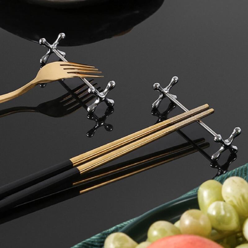 Dumbbell Spoon Rest Christmas Chopsticks Stainless Steel Spoon Camping