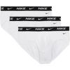 Nike Dri-Fit Essential Strečové Pohodlné K pokožce Šetrné Rychleschnoucí Pánské spodní prádlo 3-pack Bílé DV3961-100
