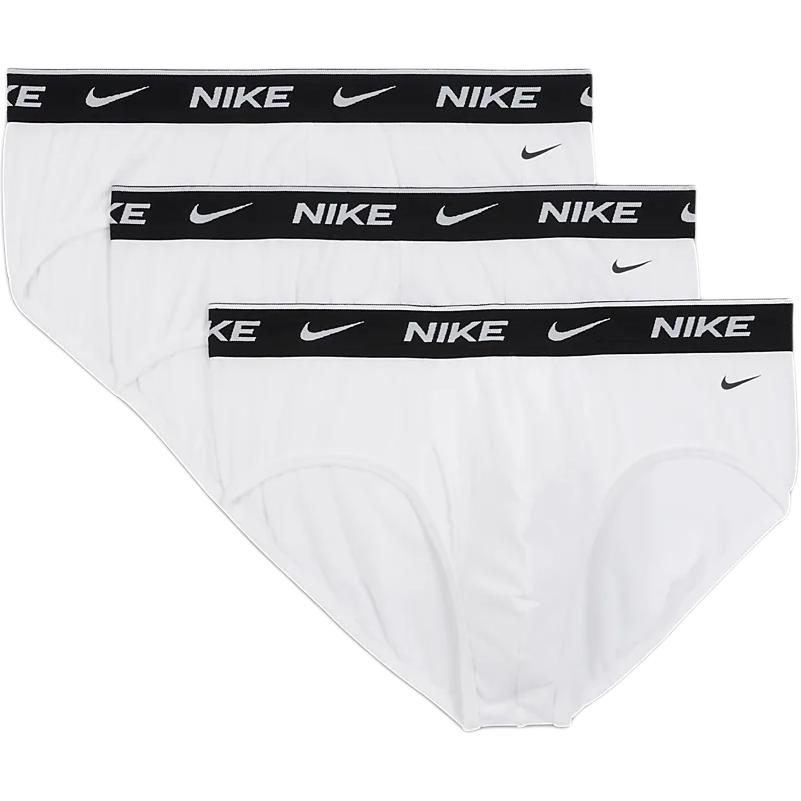 Nike Dri-Fit Essential Strečové Pohodlné K pokožce Šetrné Rychleschnoucí Pánské spodní prádlo 3-pack Bílé DV3961-100