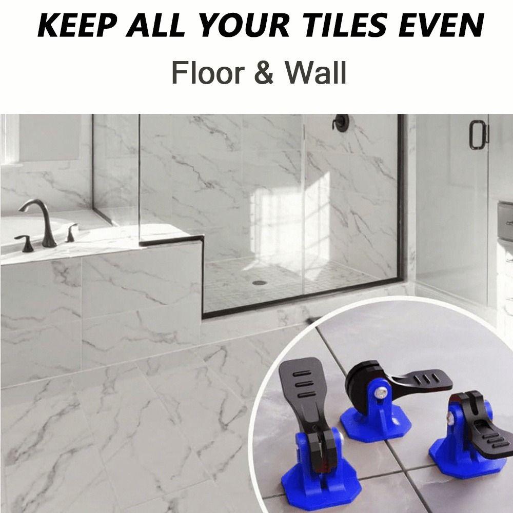 50Pcs Press Type Universal Leveling Spacers Reusable Floor Leveling Tools Stable Tile Installation