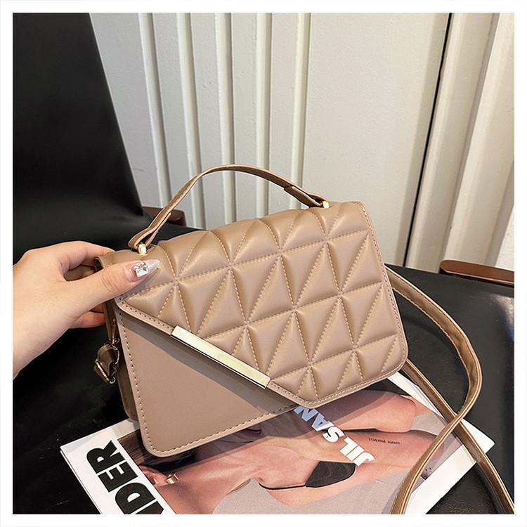 Stylish Ladies Quilted Pu Shoulder Bag Charming Small Crossbody Purse For Casual Travel