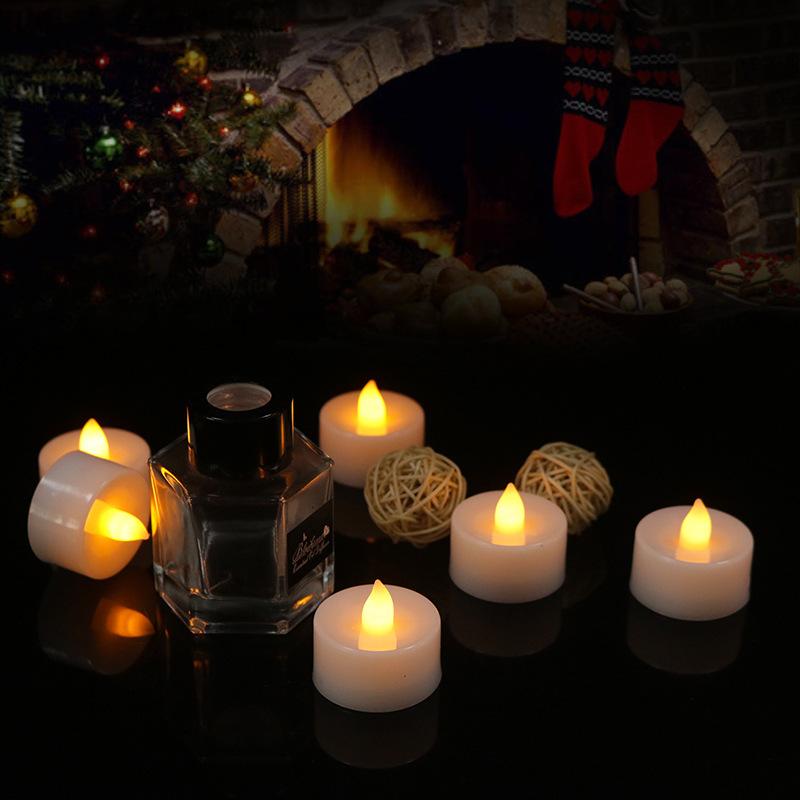 LED Flickering Flameless Candle Battery Tea Light Flashing Electric Candles Birthday Wedding Party Romantic Decoration