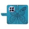 For Xiaomi Redmi Note 15 Pro 5G (Global) Case Butterfly Pattern PU Leather Folio Flip Phone Cover -  Blue