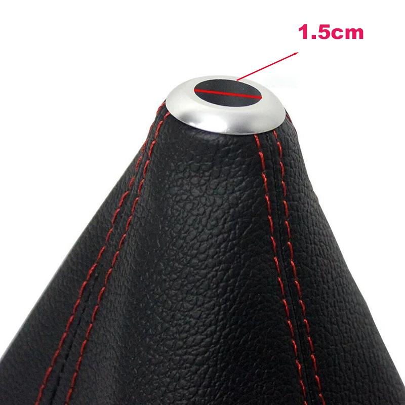 PU Leather Gear Stick Shifter Knob Cover Boot Gaiter Shift Lever Guard  Auto Universal  Manual Shift Knob Knob Shift Lever Guard