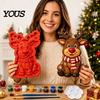 Resin Art Supplies for Beginners Christmas Stepping Stone Mold, Silicone Tree Santa Wreath Gingerbread Man Design, Handmade Gift Creation Tool