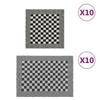 VidaXL Set of 20 Towels, Absorbent Drying Cloths, Cleaning Cloths, Kitchen Hand Towels Room 136292