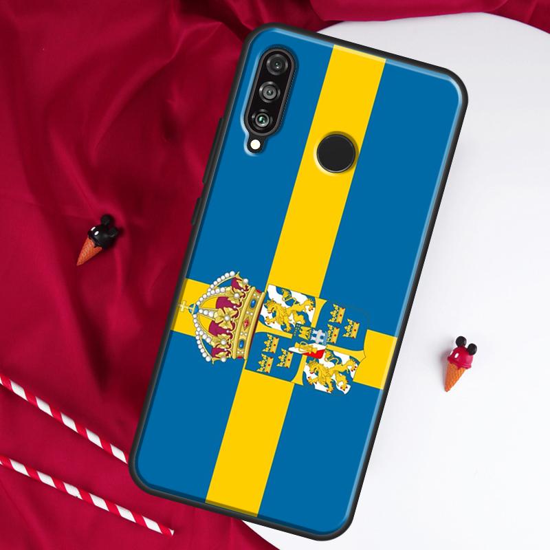 

Sweden Flag For Huawei Nova 9 SE 10 5T Y90 Y70 Y60 Y61 Y91 Y72 12i 12s 11i P60 Pro P20 P30 P40 Lite Case Huawei Nova 12s