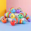 Colorful 3d Finger Slug Caterpillar Sensory Toy For Stress Relief And Anxiety Reduction