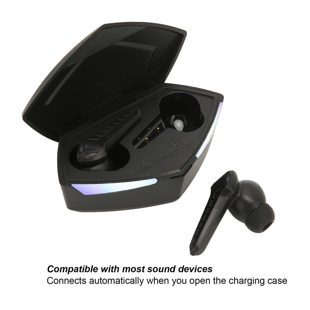 Gaming Earbuds Stereo Low Latency Dual Modes Wireless Earphone with Built In Mic for Phone Laptop
