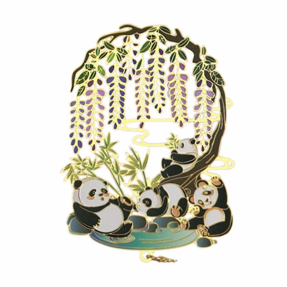 Tassel Pendant Chinese Beasts Bookmark Creative Metal Bookmark Hollow Metal Bookmarks Student Gift