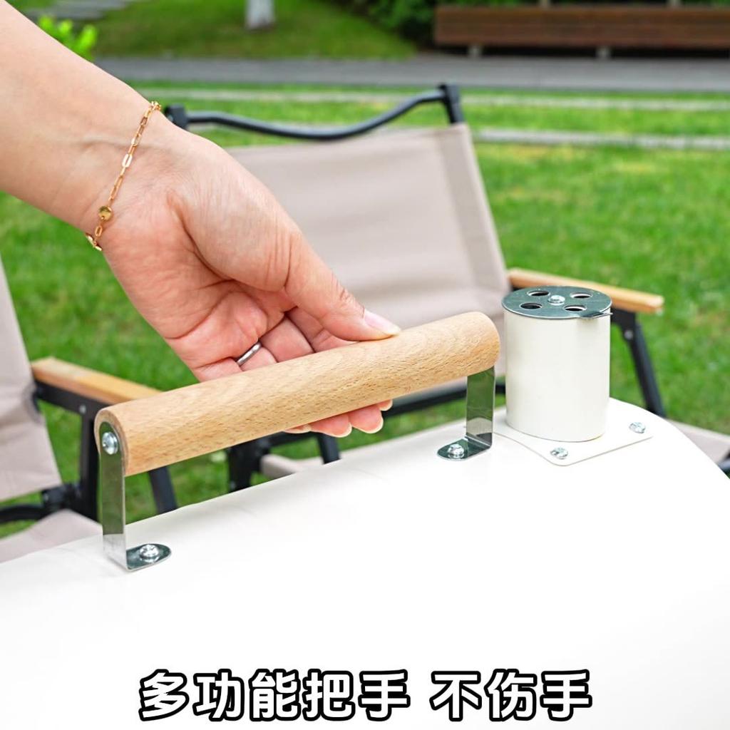 Outdoor Charcoal BBQ Grill Smokeless Heating Stove for Cooking Tea Home Use with Tools
