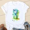 Butterfly Hourglass T Shirt Women Summer Kawaii Print Vintage Tops Female T-Shirt Fashion White Unisex Clothes Ladies Tee Shirt