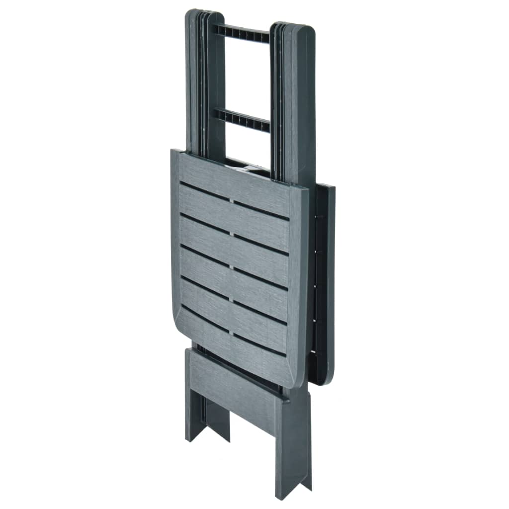 VidaXL Gartentisch Klappbar Grün 79x72x70 cm Kunststoff