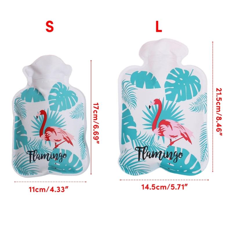 Cartoon-Warmflasche Wasserbefüllung Explosionsgeschützt Mini Tragbar Warmwasserbeutel für Frauen Mädchen Handwärmer Winter