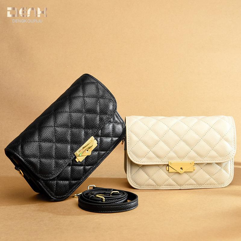 New Design Sense Gentle Bag Versatile Fashion Leather Messenger Small Square Bag Women's Bag