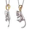 Collana girocollo con ciondolo gatto Gioielli animali carini Semplice catena per clavicola