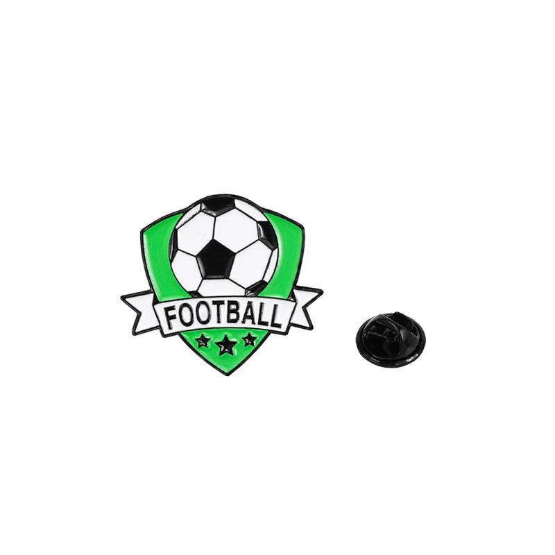 US, Canada and Mexico World Cup Football Brooch Cute Cartoon Alloy Oil Drip Personalized Backpack Accessories Sports Badges