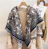 Women's High-Quality Wool Cashmere Scarf: Thick, Warm, Tassel Shawl for Autumn and Winter
