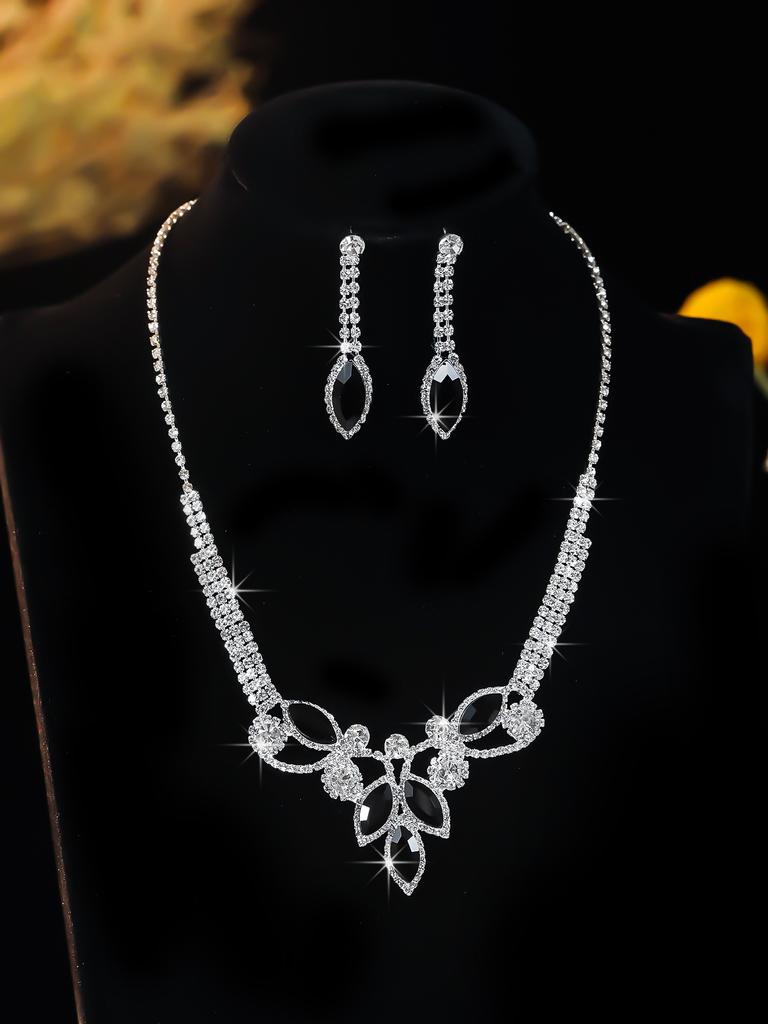 Alloy Necklace Set - Fashionable Banquet Jewelry Chain For Women - Bridal Wedding Jewelry Set