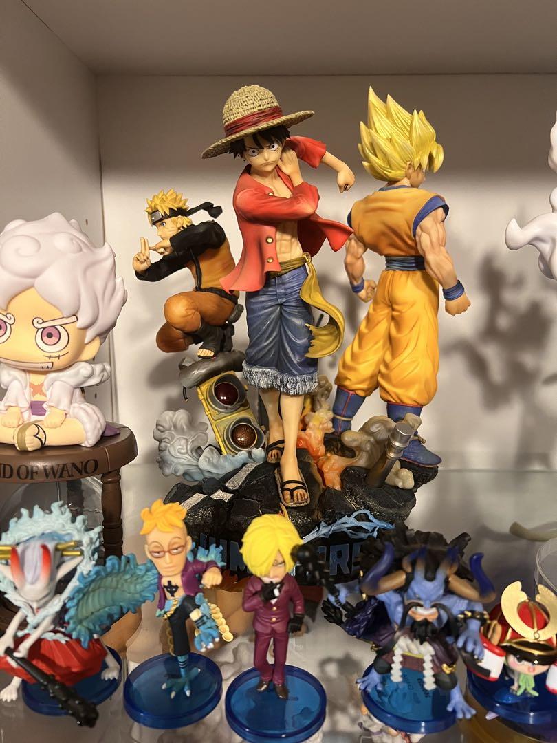 

[USED] Super rare Jump Force Son Goku, Naruto, and Luffy figures