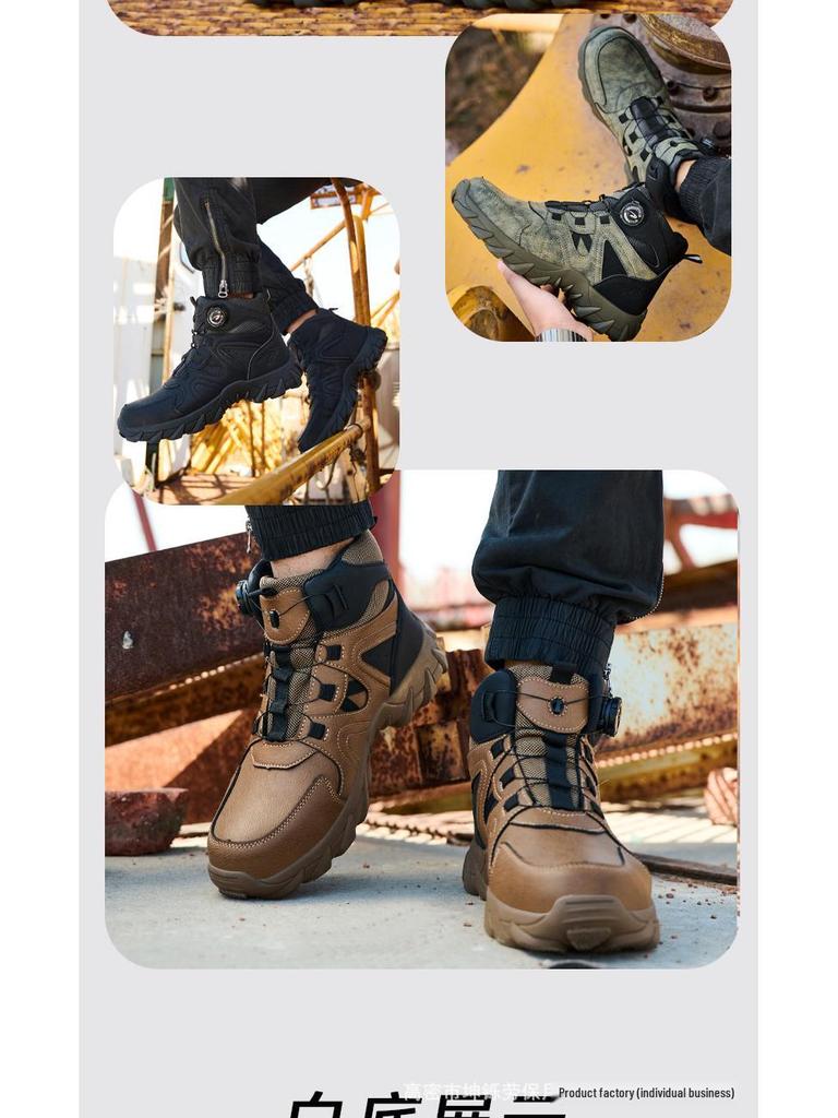 Men's Lightweight High-Top Ankle Support Hiking Boots with Comfortable Technology and Protective Features for Long Wear