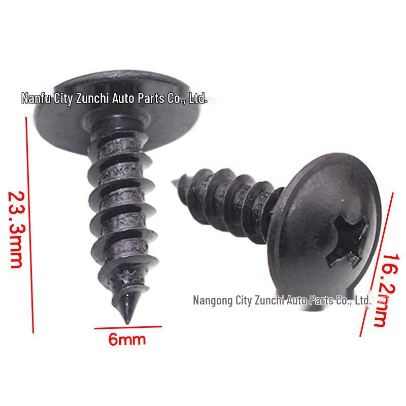 M6 Car Body Clip Nut & Bolt Kit for Bumper & Fender Fastening