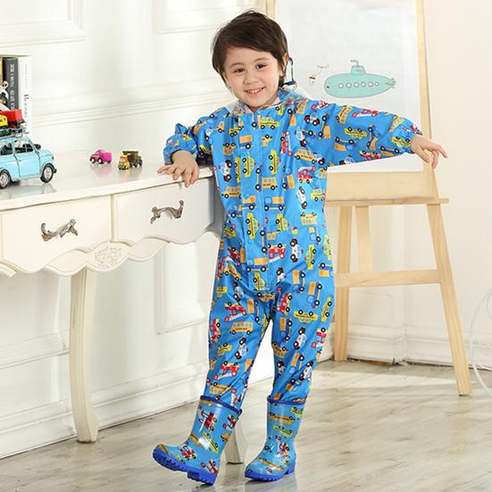 Chubasquero de dibujos animados para niños, mono, ropa impermeable, Poncho impermeable para niño y niña